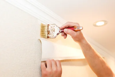 Pose de papier peint à Reilhaguet — revêtements muraux et toiles de verre